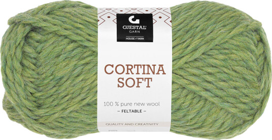 Gjestal Garn Cortina Soft 50gr garnnøste 817 Grønn Melert