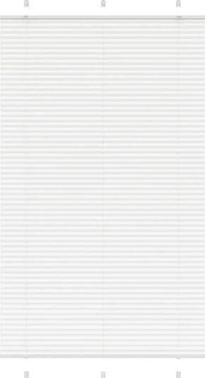 plisségardin Hvit 120x200 cm Stoff Bredde 119,4 Polyester plisségardin Hvit 120x200 cm Stoff Bredde 119,4 Polyester
