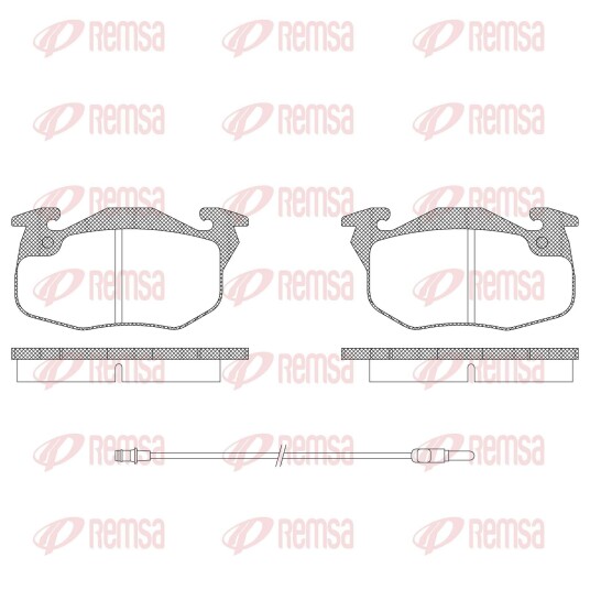Bremseklosser sett REMSA 0192.12