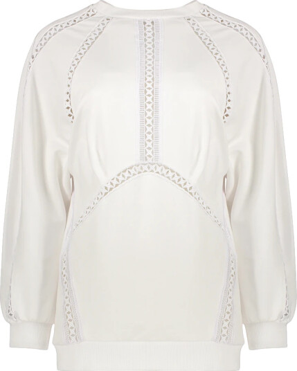 Alberta Ferretti Dame Gensere & Hettegensere Hvit S,