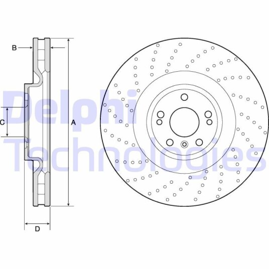 Bremseskive DELPHI BG9185C