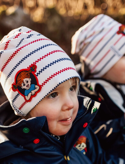 Geggamoja Pippi Långstrump Beanie - Multi/patterned - 9M/2Y