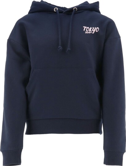 Hound Hettegenser Oversized Navy m. Trykk Hound 10 år 140 Hettegenser Blå