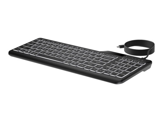 HP 400 Bakbelysning Multi-Device Tastatur med Kompakt Design og Programmable Knapper - Svart HP 400 Bakbelysning Multi-Device Tastatur med Kompakt Design og Programmable Knapper - Svart