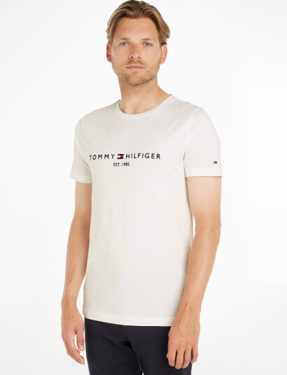 Tommy Hilfiger Core Tommy Logo Tee - White - XL