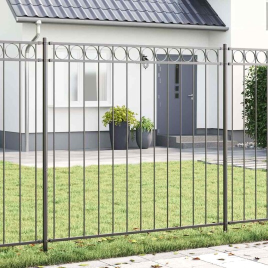 Hagegjerde Grå 1,7x1,5 m Stål