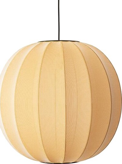 Made By Hand Knit-Wit Round Taklampe Gul Ø60