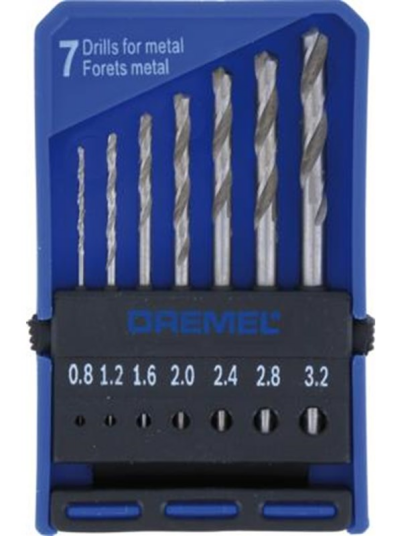 Dremel 628 Presisjonsborsett for Metall, Tre og Plast (3.2 mm)