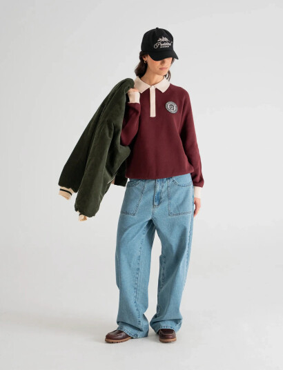 Prohibited Cup Knitted Jersey - Burgundy - XXL Prohibited Cup Knitted Jersey - Burgundy - XXL