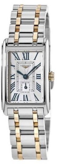 Longines Dameklokke L5.255.5.79.7 Dolcevita Sølvfarget/18 karat