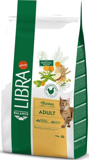 Affinity Libra Tørrfôr Adult Med Og Ris Til Katter Kylling 2 X 12 kg