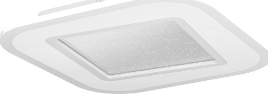 Eglo Macchioni Taklampe 380X380 Cct 2360 Lm Dimmbar Hvit M/Krystalleffekt