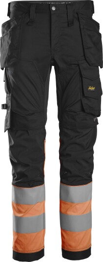 Snickers Workwear 6234 Arbeidsbukse svart/oransje Svart/Oransje, Klær