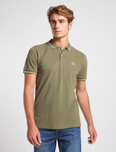 Lee Jeans Pique Polo - Khaki green - S