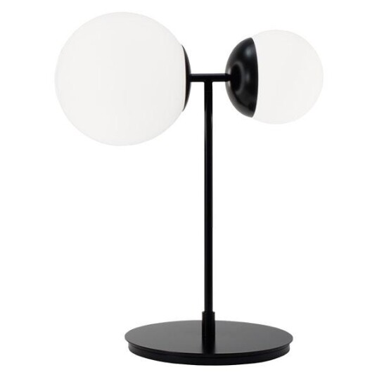 TATO Biba Bordlampe Hvit & Matt Sort TATO Biba Bordlampe Hvit & Matt Sort