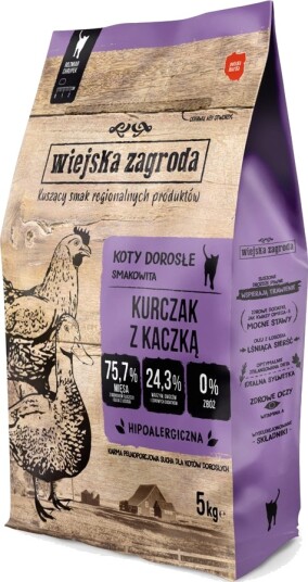 Wiejska Zagroda Tørrfôr Cat Med And Sparepakke Kylling 2 X 5 kg Wiejska Zagroda Tørrfôr Cat Med And Sparepakke Kylling 2 X 5 kg