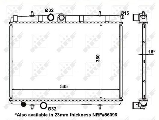 Radiator NRF 56095