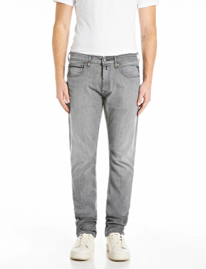 Replay Grover Trousers Straight 573 Eco Plus   Grey   32 x 32