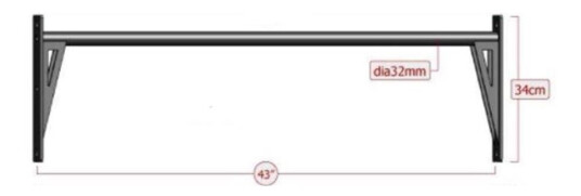 Master Fitness Master Chin Up bar short single