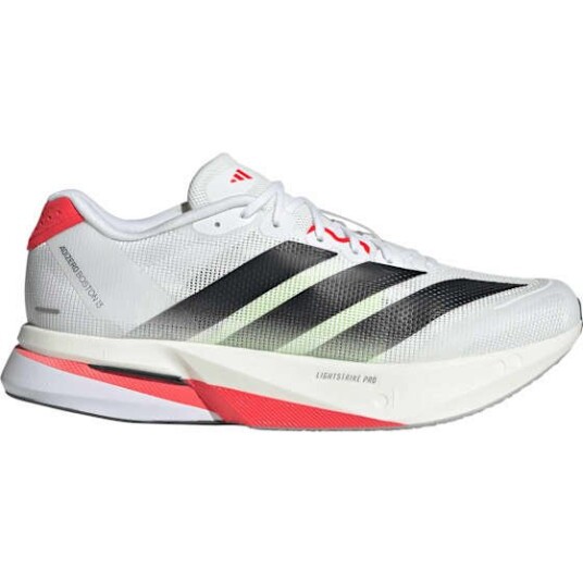 Adidas Men's Adizero Boston 13 Ftwwht/Core Black/Lucid Red 42 2/3
