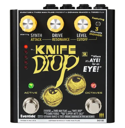 Eventide Knife Drop Sub octave Fuzz w/analog style synth FX Eventide Knife Drop Sub octave Fuzz w/analog style synth FX