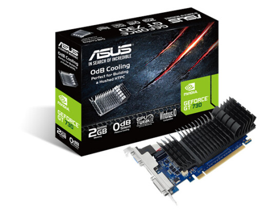 ASUS GeForce GT 730 2GB GDDR5 Grafikkort Lavprofil uten Vifte