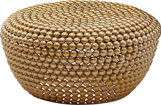 Sofabord Wohnling Metall Rund 60 cm Halvkule Overflate Moderne -