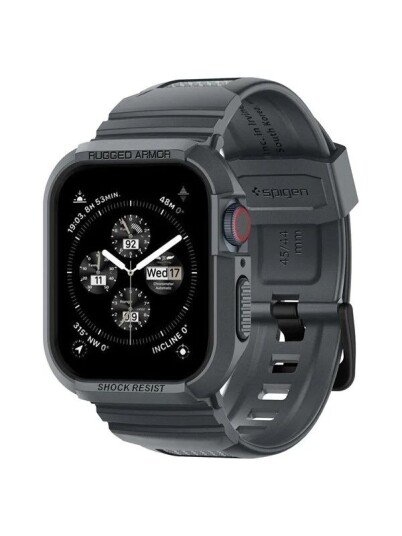 Spigen Rugged Armor Pro dark gray Apple Watch 45mm/44mm