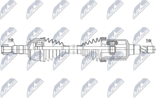 Nty Drivaksel NTY NPW DW 037