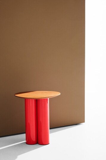 Pastill Remi sidebord 45x35 cm Rød