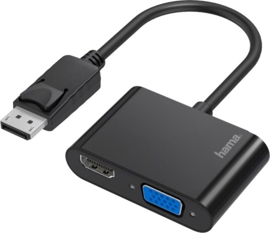 Hama Videotilkobling Displayport / Hdmi / Vga Displayport S Til Hd 15 Vga Hdmi W Svart 4K Støtte Hama Videotilkobling Displayport / Hdmi / Vga Displayport S Til Hd 15 Vga Hdmi W Svart 4K Støtte