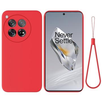 OnePlus 12 Liquid Silikondeksel Rød