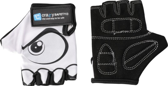 Crazy Safety Sykkelhansker Junior Hvit S