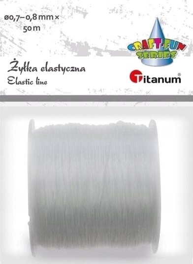 Silikon Elastisk Streng 0,7 0,8Mm 50M