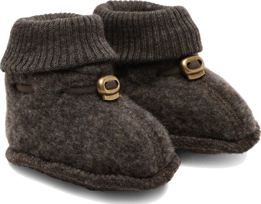 Mikk-line Dark Brown Melange Ull Futter 50-56