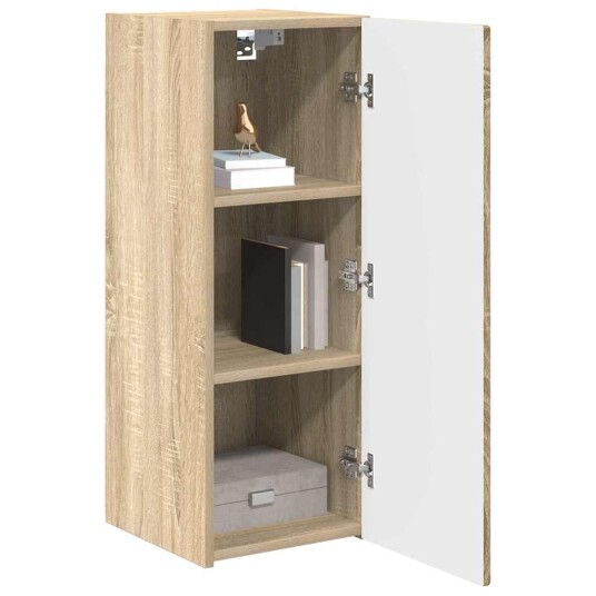 TV Veggskap Veggmontert Sonoma 30 x 31 x 80 cm Konstruert tre