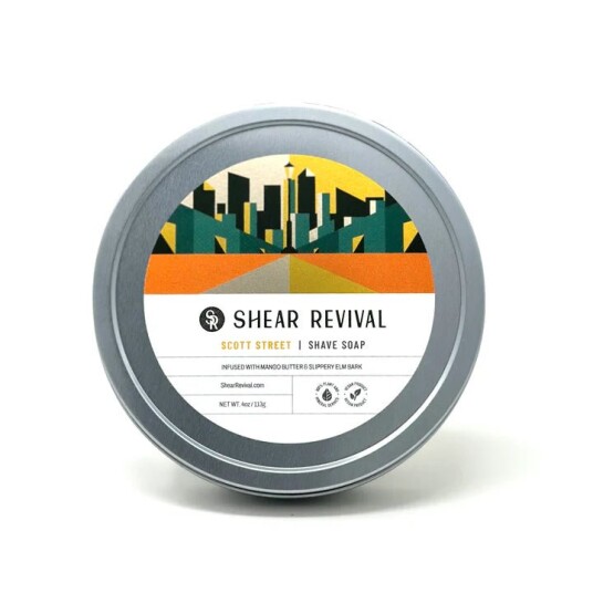 SHEAR REVIVAL Scott Street Shave SoapOrange & Oakmoss SHEAR REVIVAL Scott Street Shave SoapOrange & Oakmoss