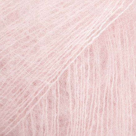 DROPS Kid-Silk Garn Unicolor 63 Pudderrosa