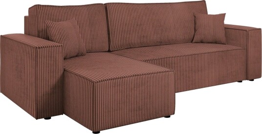 Magston 3 seters Hjørnesovesofa Rosa
