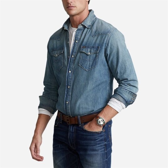 Ralph Lauren Rl Icon Long Sleeve Sport Shirt - Rl Western Ralph Lauren Rl Icon Long Sleeve Sport Shirt - Rl Western