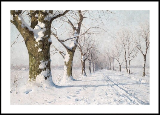 A Sunny Winter Day by Walter Moras Plakat Plakat / 100x150cm