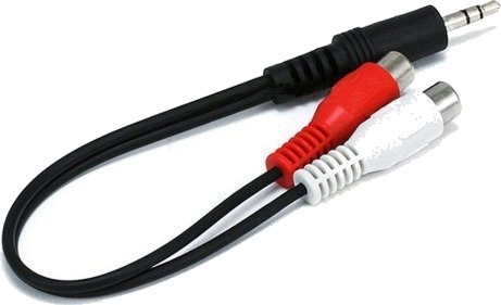 Monoprice Kabel/Adapter Jack 3,5 Mm Hann Til 2X Rca Hunn – 15 Cm 100666 Monoprice Kabel/Adapter Jack 3,5 Mm Hann Til 2X Rca Hunn – 15 Cm 100666