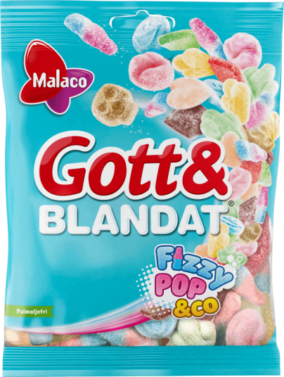 Malaco Gott & Blandat Fizzy 130g Malaco Gott & Blandat Fizzy 130g