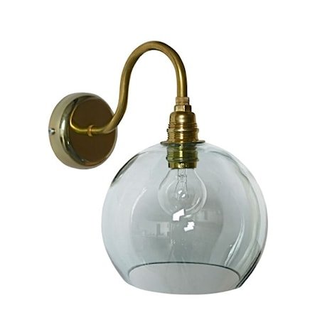 Rowan transparent vegglampe – Transparent, brass