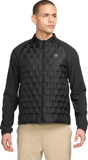 Nike M Therma Fit Advanced Jacket Svart Golfjakke herre Black White Small