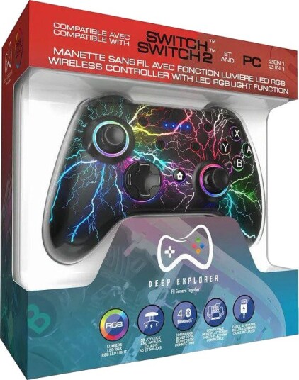Deep Explorer Thunder Trådløs Kontroller Nintendo Switch/Switch 2 Deep Explorer Thunder Trådløs Kontroller Nintendo Switch/Switch 2