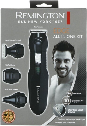 Remington Pg6030 Edge Grooming Kit Hårklipper SkægtrimmerNæsehår Trådløs 1,5Mm Til 12Mm