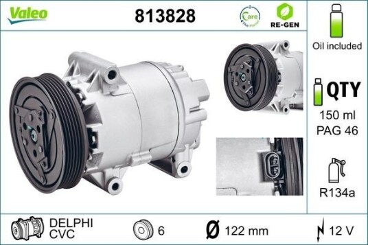 AC kompressor VALEO 813828 AC kompressor VALEO 813828