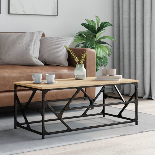 Salongbord Sonoma eik 100x50x40 cm konstruert tre 8720845420772