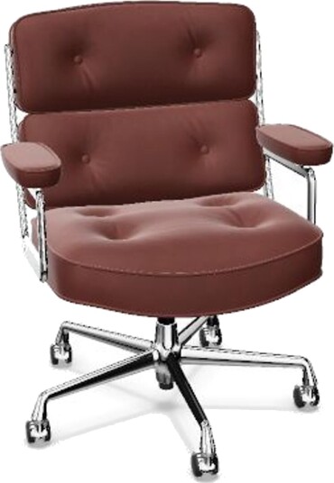 Vitra Lobby ES 104 kontorstol med sving armlener og vippemekanisme brandy/ Krom Vitra Lobby ES 104 kontorstol med sving armlener og vippemekanisme brandy/ Krom